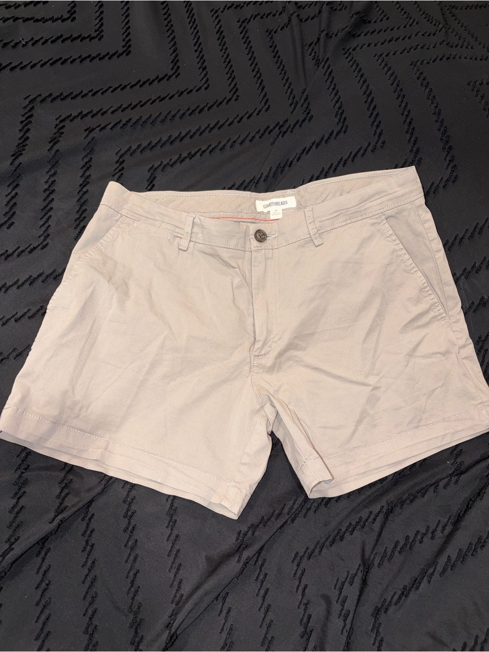 Goodthreads Men’s Light Gray Chino Bermuda Shorts